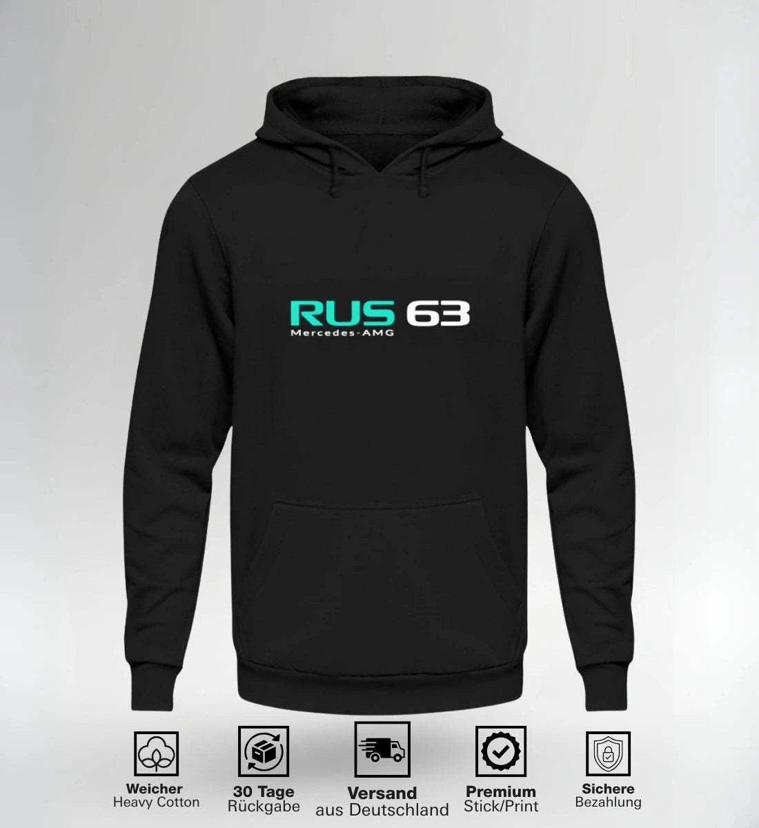 Image of NOVAWEAR RUS 63 Motorsport Hoodie – Limited Edition Streetwear